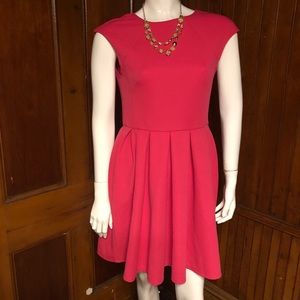 Hot pink waffle weave dress by Romeo and Juliet